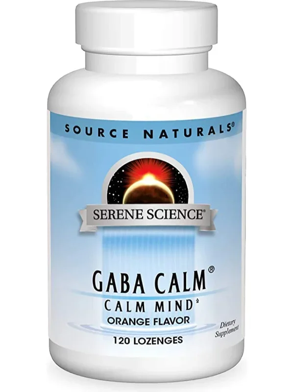 Source Naturals, Serene Science® GABA Calm Mind Orange, 120 lozenges