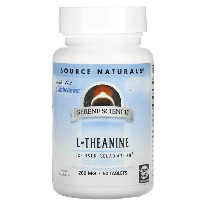 Source Naturals, Serene Science® L-Theanine 200 mg, 60 Tablets