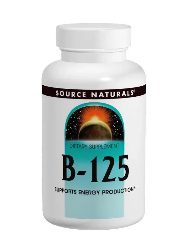 Source Naturals, Vitamin B 125 Complex Yeast Free, 125mg, 180 ct