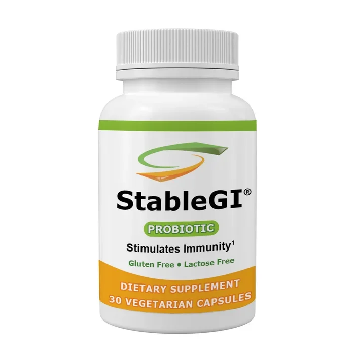 StableGI Probiotic Supplement – Saccharomyces Boulardii Supplement for All Ages – Easy to Swallow – Vegetarian Capsules – Supports Immune System & GI Health – 30 Capsules