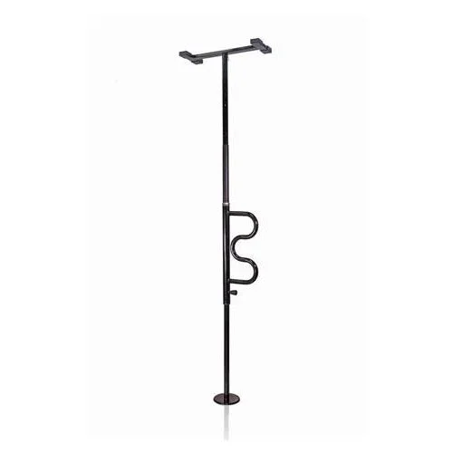 Stander Security Pole & Curve Grab Bar Black