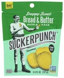 Sucker Punch Snappy Sweet Bread & Butter Pickle Pack-3.4 oz