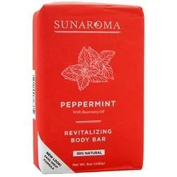 Sunaroma Body Bar Peppermint – Revitalizing 8 oz