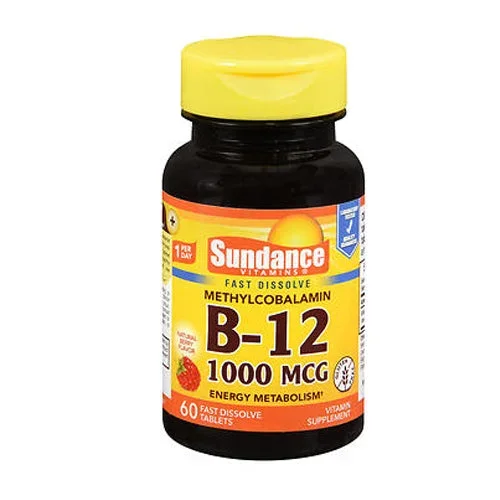 Sundance, Vitamin B12 Fast Dissolve, 1000 mcg, 60 Tabs