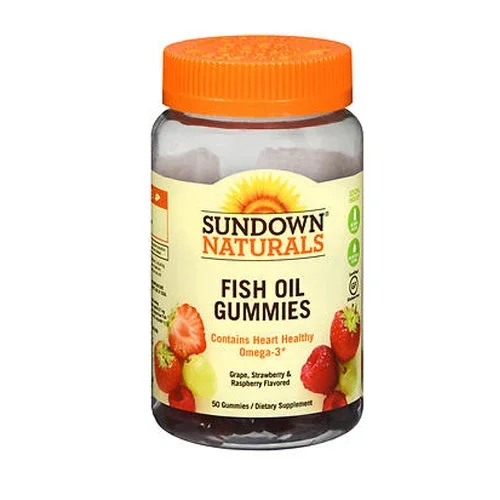 Sundown Naturals, Fish Oil Omega 3 Plus, 50 Gummies