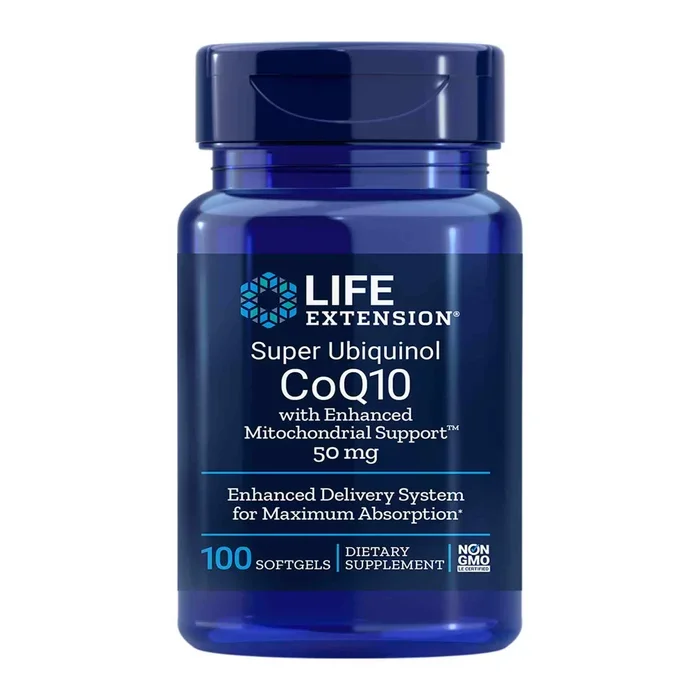Super Ubiquinol CoQ10 w/Enhanced Mitochondrial 50mg by Life Extension 100 Softgels