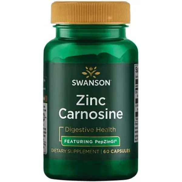 Swanson Zinc Carnosine PipzinGl 60 Capsules