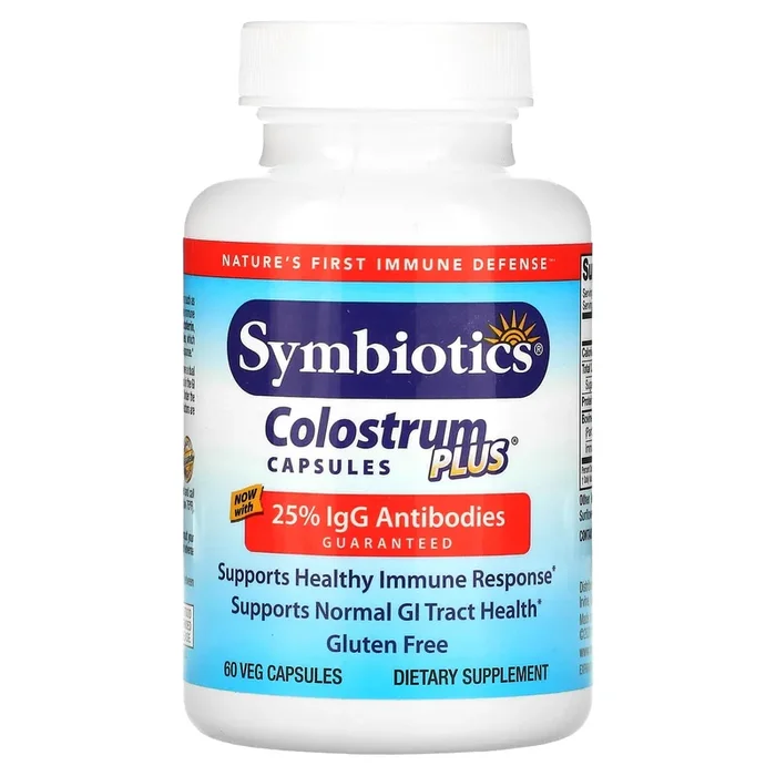 Symbiotics, Colostrum Plus w/BIO-Lipid, 60 Capsules
