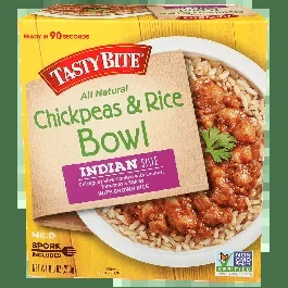 Tasty Bite Chickpeas & Rice Bowl Indian Style-8.8 oz