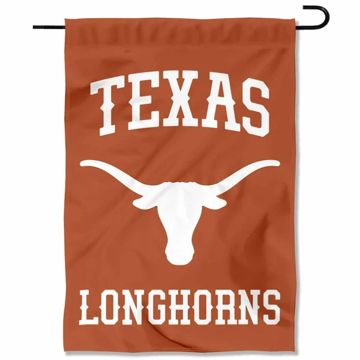 Texas Longhorns Wordmark Garden Banner Flag