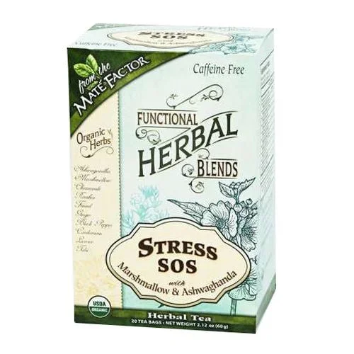 The Mate Factor, Stress SOS with Marshmallow and Ashwagandha, 20 Bags