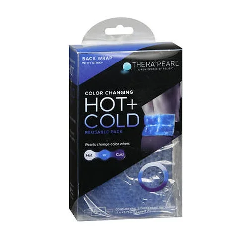 Therapearl, Color Changing Hot & Cold Reusable Back Wrap With Strap, 1 Count