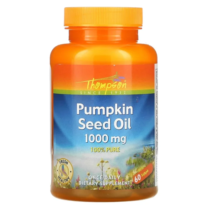 Thompson, Pumpkin Seed Oil 1000 mg, 60 Softgels