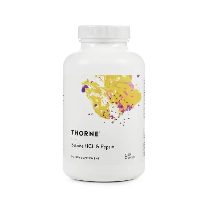 Thorne Research Betaine HCL & Pepsin Capsules