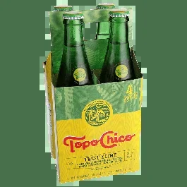 Topo Chico Mineral Water Twist Of Lime–4 Bottles-12 fl oz