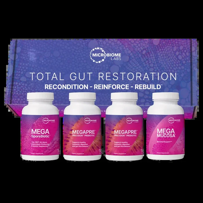 Total Gut Restoration Kit 1 (Capsules) by Microbiome Labs