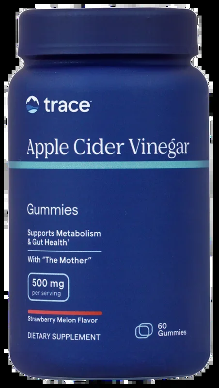 Trace Minerals, Apple Cider Vinegar Gummies, Strawberry Melon , 500 mg, 60 gummies