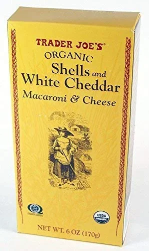 Trader Joe’s Organic Shells & White Cheddar Macaroni and Cheese 6 oz (Case of 6)