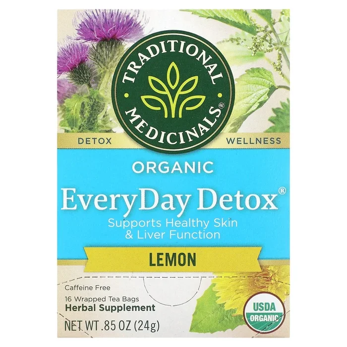 Traditional Medicinals Teas, Lemon Everyday Detox, 16