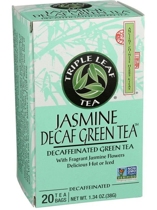 Triple Leaf Tea, Jasmine Decaf Green Tea, 20 tea bags