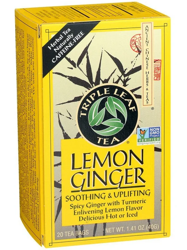 Triple Leaf Tea, Lemon Ginger Tea, 20 teabags