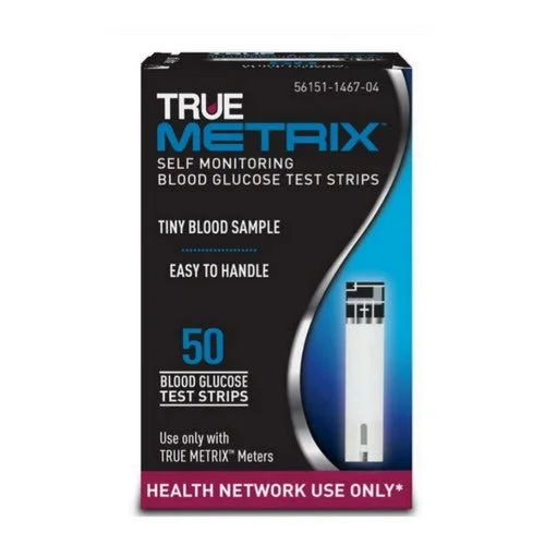 True Metrix, Self Monitoring Glucose Test Strips, 50 Count