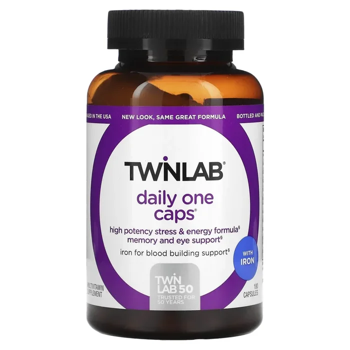 Twinlab, Daily One Caps™ with Iron, 180 Capsules