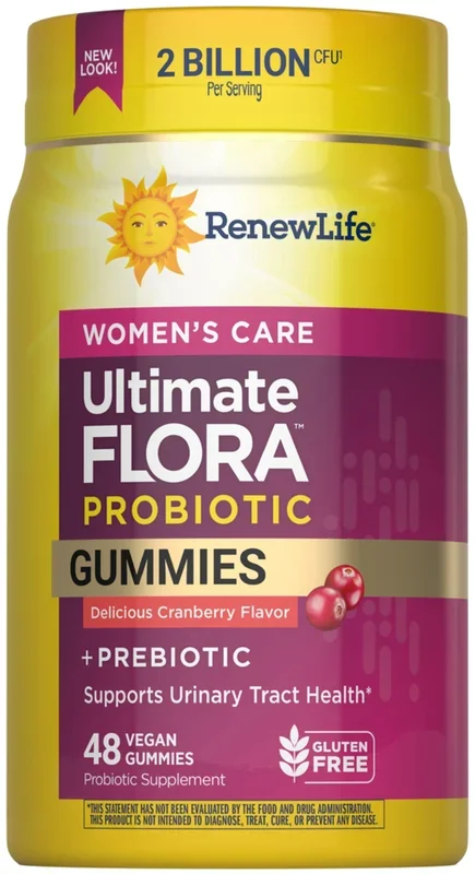 Ultimate Flora Probiotic Gummies per la Cura delle Donne, 48 Gommose Vegane