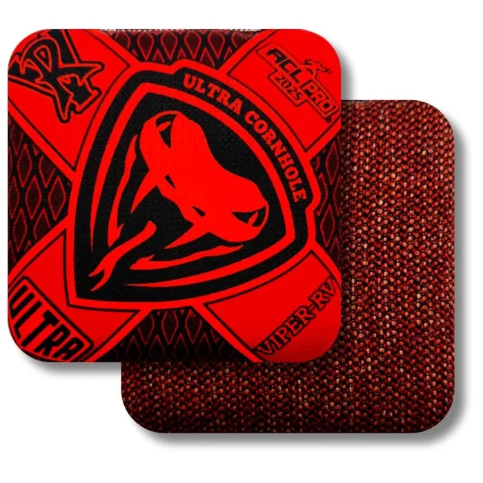 Ultra Cornhole Bags Viper-RV Cornhole Bag Set – ACL Approved (Red)