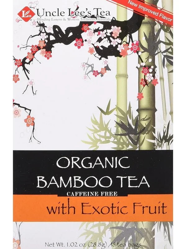 Uncle Lee’s Tea, Organic Bamboo Tea with Exotic Fruit, 18 Tea Bags
