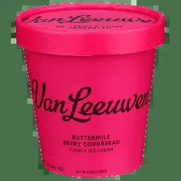 Vanleeuwen Buttermilk Berry Cornbread Frence Ice Cream-14 oz