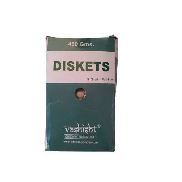 Vashisht Homeopathy Diskets – 5 Grain White