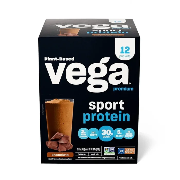 Vega Vega Performance Protein + Recovery Chocolate 12×1.5 oz Box