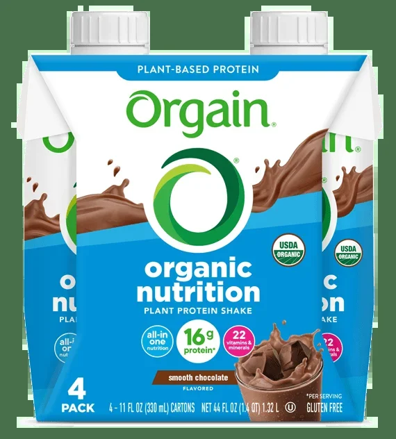 Vegan Organic Nutrition Shake Smooth Chocolate 4 Pack