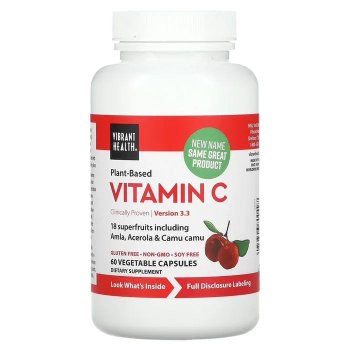 Vibrant Health, Super Natural C, 60 Vegetable Capsules