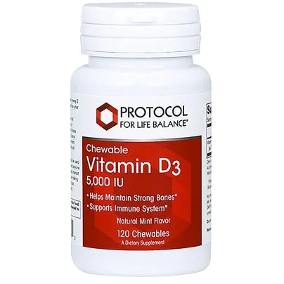 Vit D-3 5000IU Chewable Mint 120 lozenges