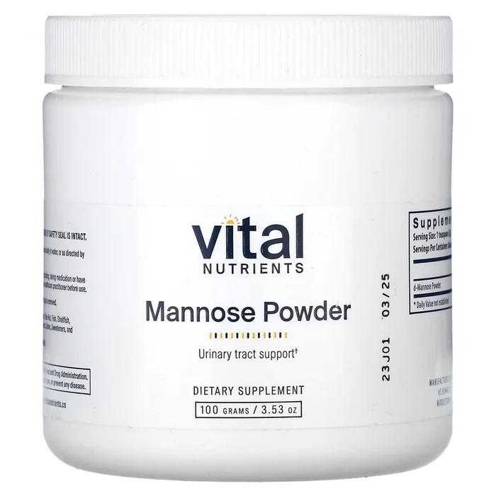 Vital Nutrients, Mannose Powder, 3.53 oz (100 g)