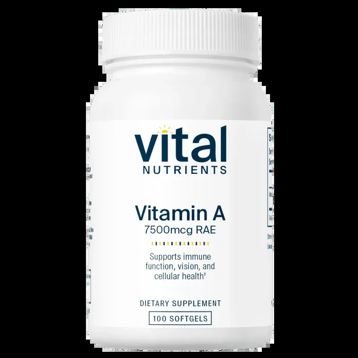 Vitamin A 7500 mcg RAE – 100 Softgels