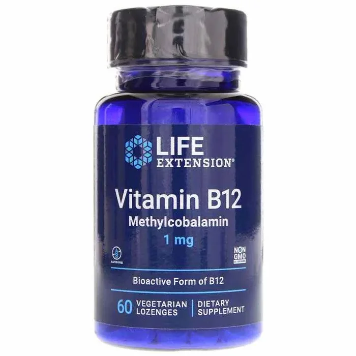 Vitamin B12 Methylcobalamin, 1 mg, 60 vegetarian lozenges