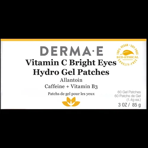 Vitamin C Bright Eye Gel Pads 3 oz DermaE Natural Bodycare D03628