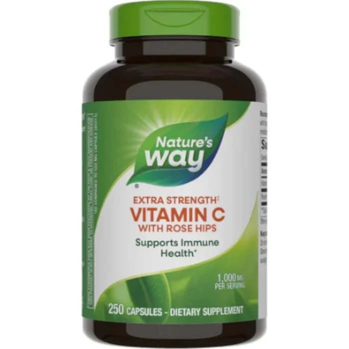 Vitamin C with Rose Hips Extra Strength 250 caps by Nature’s Way