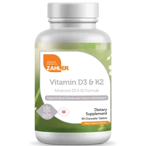 Vitamin D3 & K2 Chewable Advanced Nutrition by Zahler Z8229