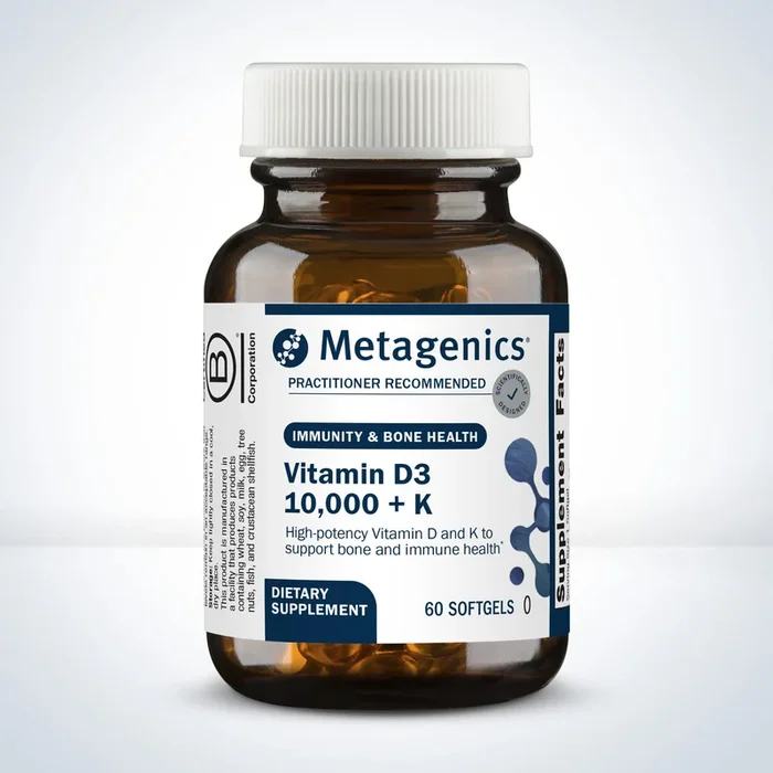 Vitamin D3 10,000 with K2 (60 softgels) by Metagenics