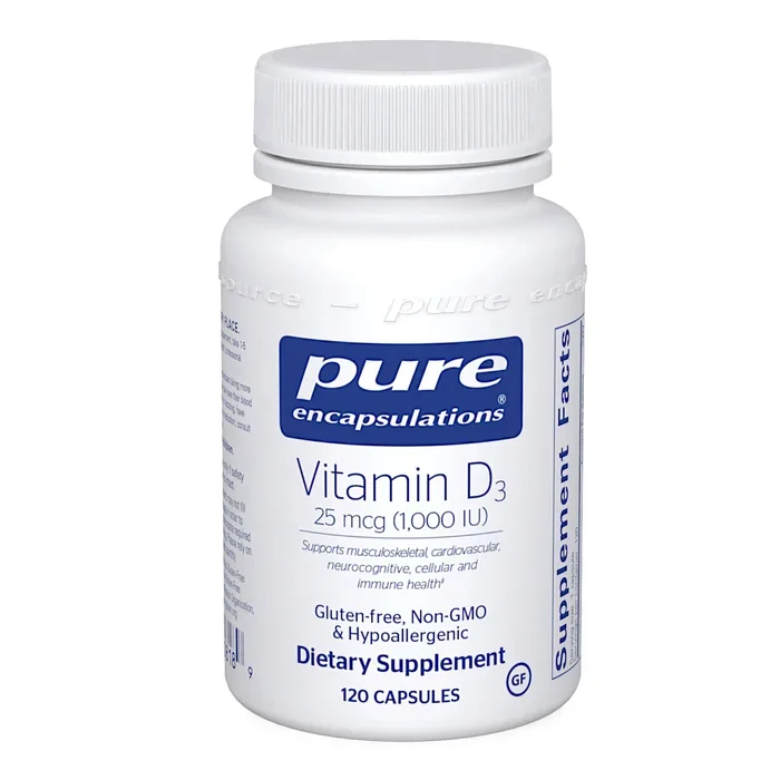 Vitamin D3 1000 IU 120c Pure Encapsulations