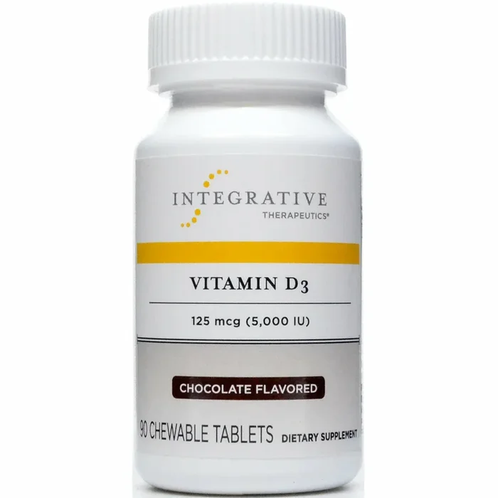 Vitamin D3 5,000 IU Chocolate 90 chew tabs by Integrative Therapeutics