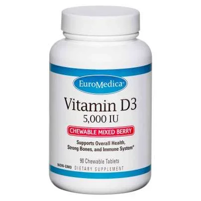 Vitamin D3 – 5,000 IU – Chewable Mixed Berry 90 Chewables