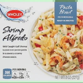 Wholey Seafood Shrimp Alfredo Pasta Bowl-8 oz