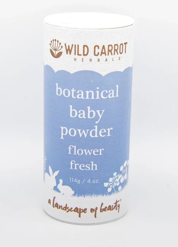 Wild Carrot Herbals Botanical Baby Powder 4 oz Powder