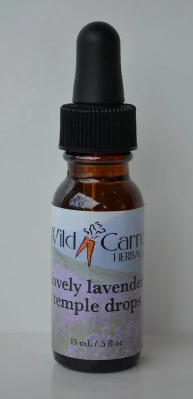 Wild Carrot Herbals Lavender Temple Drops 15 ml (.5 oz) Liquid