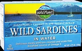 Wild Planet Wild Sardines in Water with Sea Salt Can-4.38 Oz.